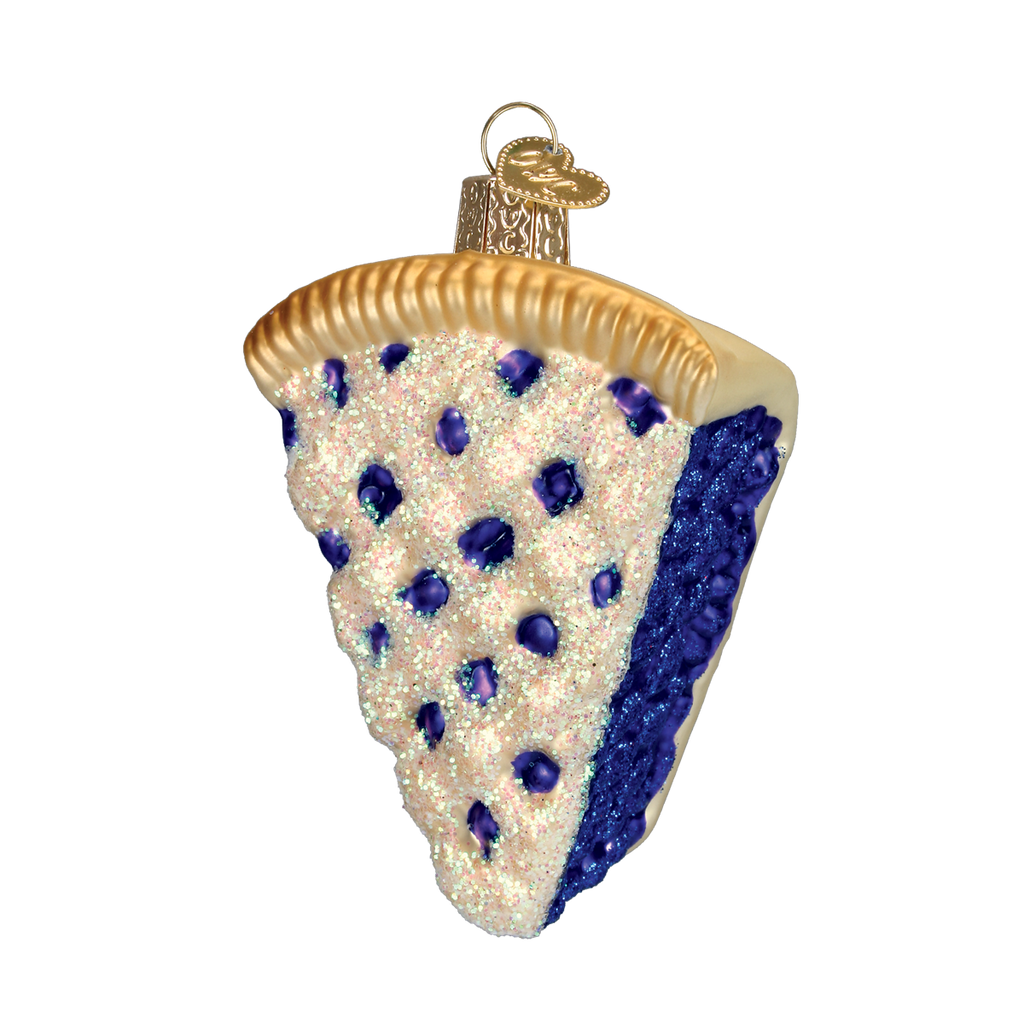 Blueberry Pie Slice Ornament