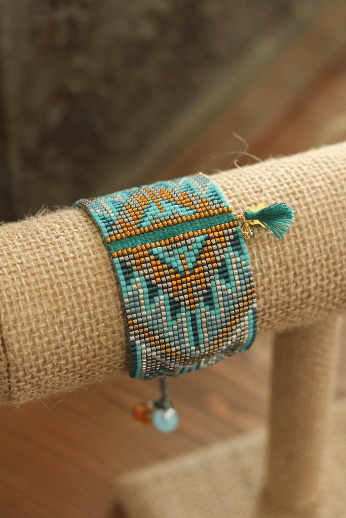 Beaded Bracelet | Turquoise & Copper