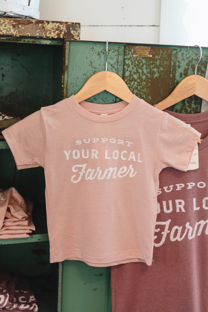Support Your Local Farmer Kids Pink