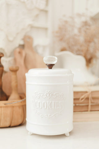 Glass Knob Cookie Jar